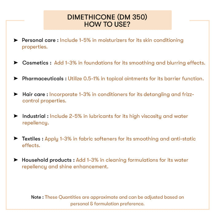 How to Use Dimethicone (DMPS 350)