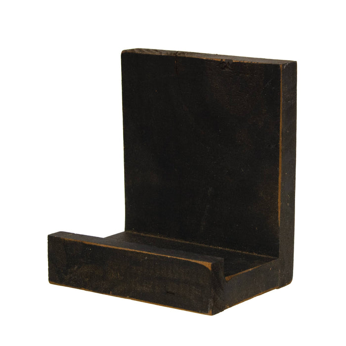 Distressed Black Wooden Plate/Frame Holder