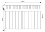 Oxworks East Hampton PVC Panel Kit - White - 1800mm Height - - Image 2
