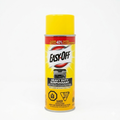 Yellow Easy-Off heavy-duty cleaning spray can on a white background