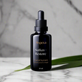 Aspera Soften + Restore Facial Serum in 30 ml Violet Glass Dropper Bottle