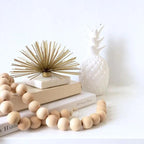 Farmhouse Wooden Beads with Jute Tassels - Waha Lifestyle