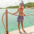 Fish Frenzy Volley Board Shorts 2-3 Y