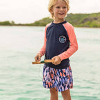 Fish Frenzy Volley Board Shorts 2-3 Y