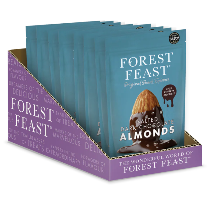Forest Feast Salted Almond Dark Chocolate 120g