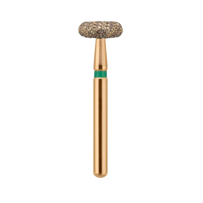 G/068-055 (909) 10-Pk , Multi use Gold Diamond Burs Wheel Shaped