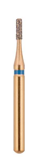 G/108-009 (835) 10-Pk , Multi use Gold 556 size Diamond Burs Flat End Cylinder Shaped