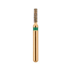 G/109-010S (835)-(557short shank) 10-Pk , Multi use Gold Diamond Burs Flat End Cylinder Shaped
