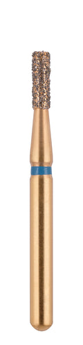 G/109-012 (835)-(558 diamond) 10-Pk , Multi use Reusable Gold Diamond Burs Flat End Cylinder Shaped