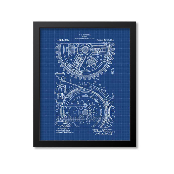 Gears Patent Print