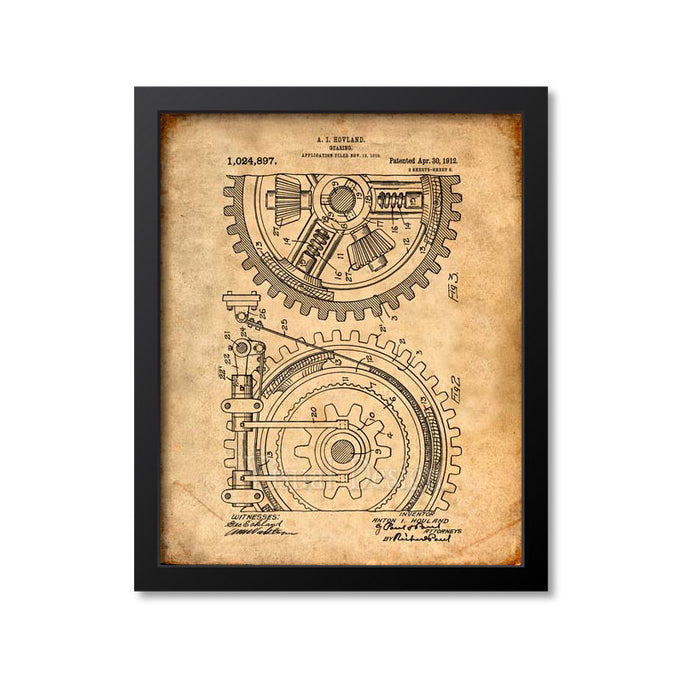 Gears Patent Print