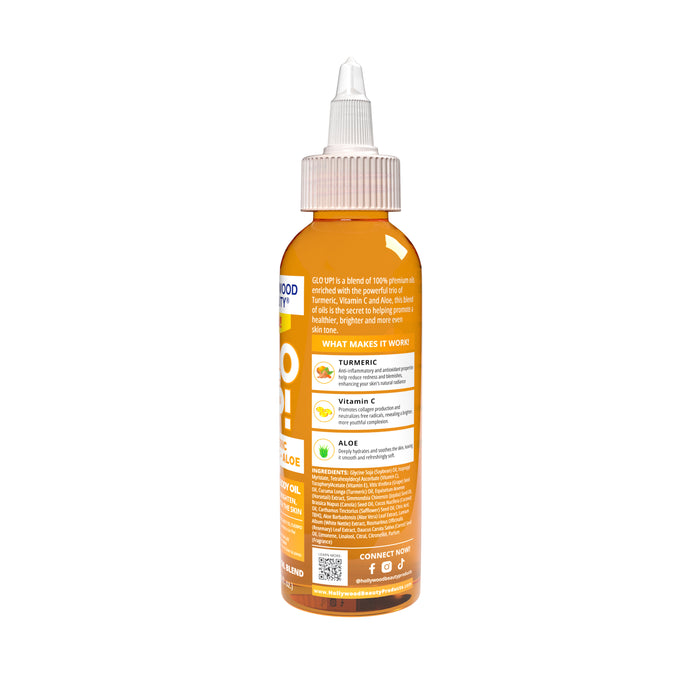 Glo Up! Turmeric, Vitamin C + Aloe Daily Skin & Scalp Oil - 4 fl oz
