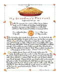 "Grandma's Pie Crust" Print