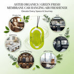 Green Fresh Membrane Car Hanging Gel Air Freshener
