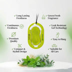 Green Fresh Membrane Car Hanging Gel Air Freshener