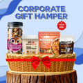 Growfitz Corporate Gift Combo | Dry Fruits + Honey Peanut Butter + Fitkeen + Chocolate Peanut Butter | Healthy Gifting for Employees & Clients