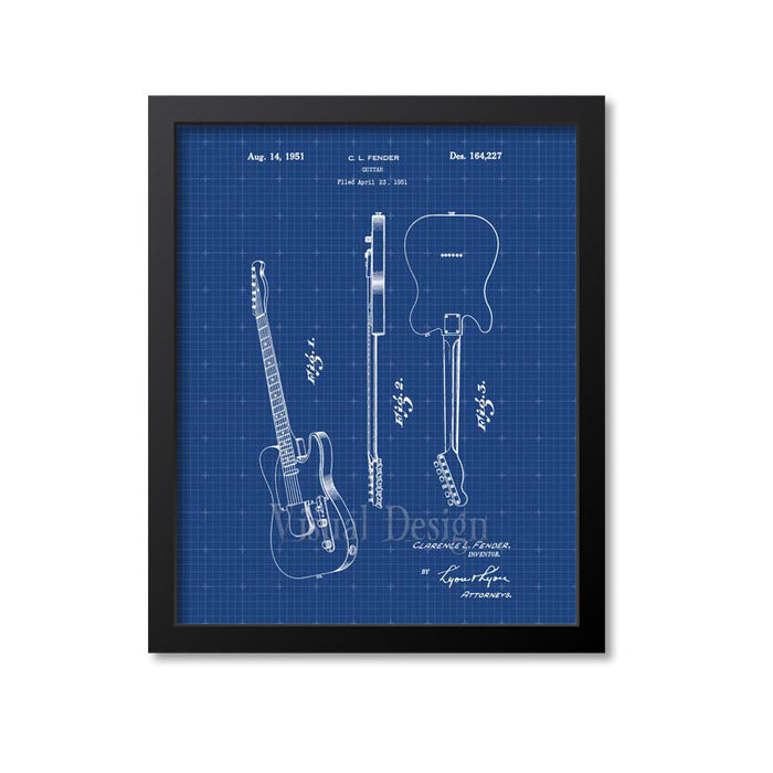 Fender Guitar Patent Print