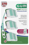 GUM Soft-Picks 270 Advanced Curved Rubber Bristles Tooth Picks - Shoppers-kart.com