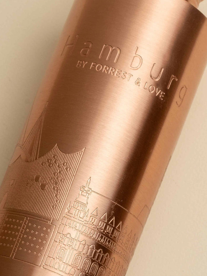 Hamburg Skyline Kupferflasche 700 ml