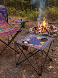 Happy Camp Table - Indigo Floral-view 1