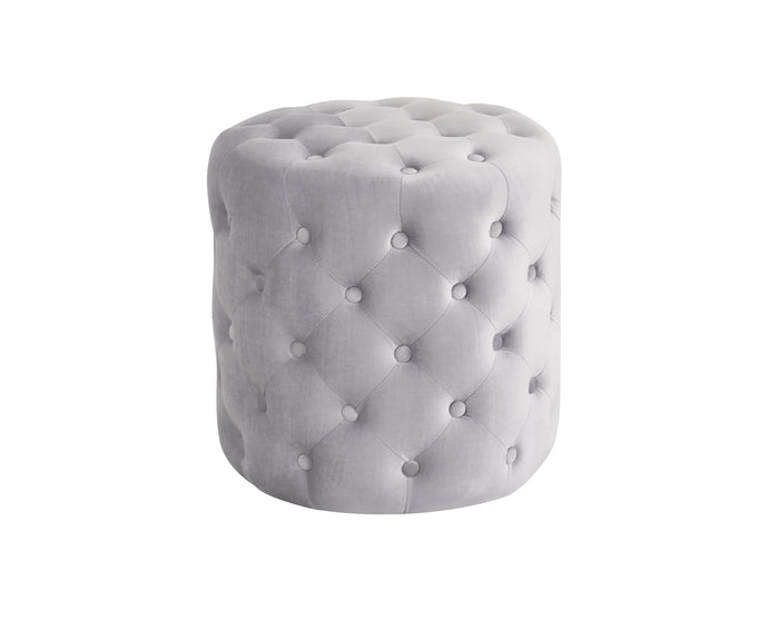 High Quality - Alexa Round Ottoman / Makeup Stool