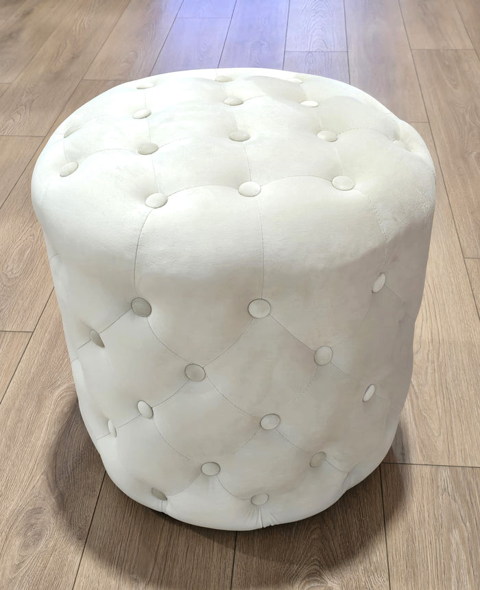 High Quality - Alexa Round Ottoman / Makeup Stool