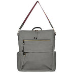 !HOT DEAL! DEAL! Gray Faux Leather NGIL Shoulder Backpack