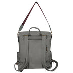 !HOT DEAL! DEAL! Gray Faux Leather NGIL Shoulder Backpack