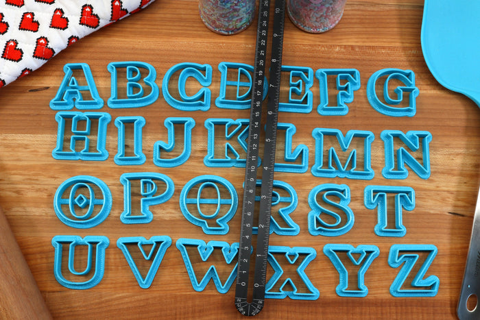 Hylian Fantasy FONT Cookie Cutters - Fondant Letters, Letters for Cake decorating