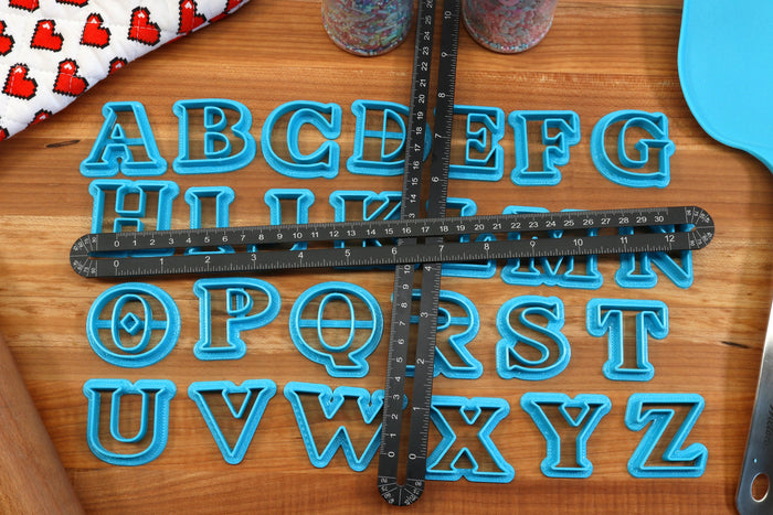 Hylian Fantasy FONT Cookie Cutters - Fondant Letters, Letters for Cake decorating