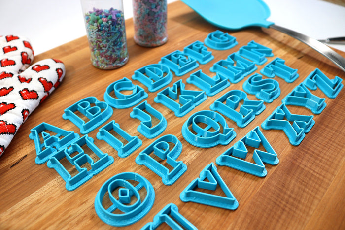 Hylian Fantasy FONT Cookie Cutters - Fondant Letters, Letters for Cake decorating