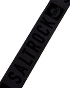 A Identity - Stretch Belt - Black with Saltrock branding and a metal clip buckle.