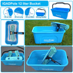 IGADPole 12L Window Cleaning Squeegee Bucket