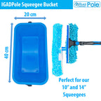 IGADPole 12L Window Cleaning Squeegee Bucket