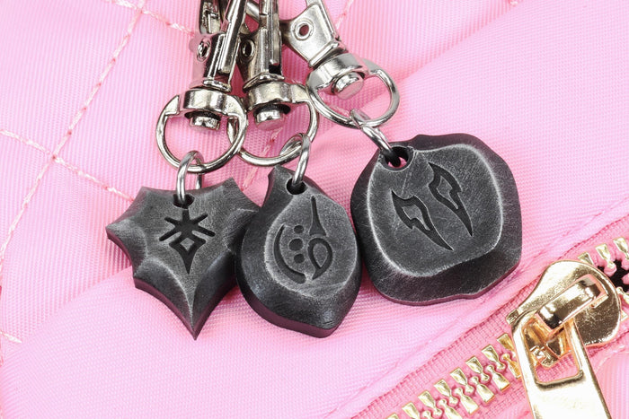 FFXIV Job Stone Petite Locket Keychains Metal Soul Crystal - Dawntrail Viper and Picto - FF14 Final Fantasy 14 | LKK1