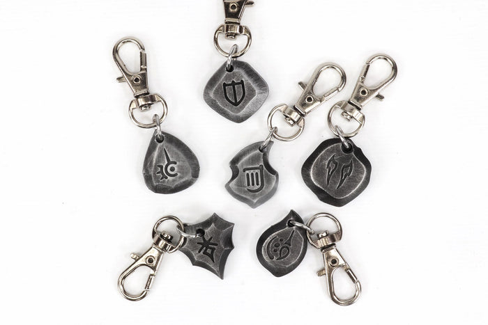 FFXIV Job Stone Petite Locket Keychains Metal Soul Crystal - Dawntrail Viper and Picto - FF14 Final Fantasy 14 | LKK1