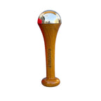 Kansa Wand Face | Shankara wooden facial massage tool with a rounded metallic tip designed for skincare and wellness routines.