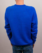 Royal Blue Kansas Jayhawks Mascot Arch Vintage Crewneck Sweatshirt Back