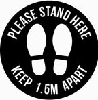 Please Stand here - Black