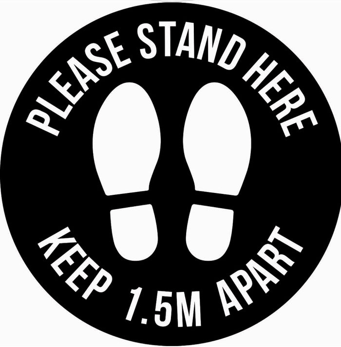 Please Stand here - Black