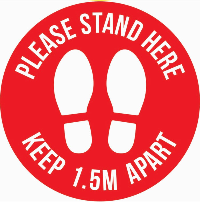 Please stand here Red