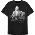 KURT COBAIN - GUITAR LIVE PHOTO - T-Shirt Black