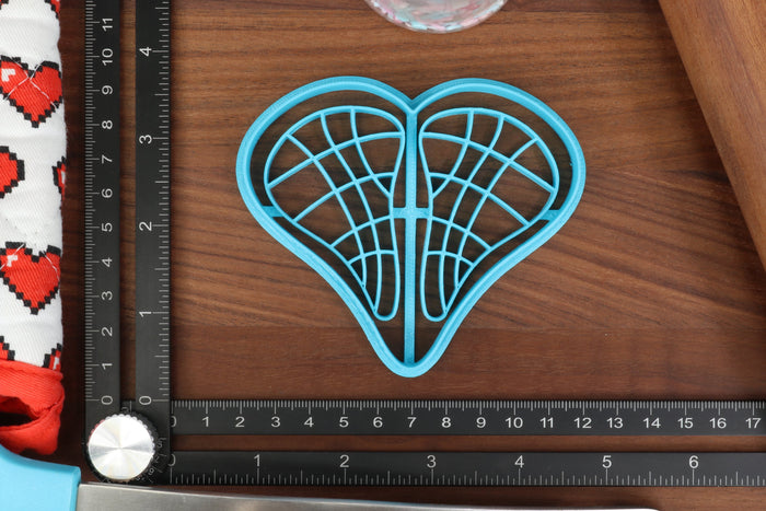 Lacrosse Sports Cookie Cutters - Crosse Sticks, Lacrosse Goal, Lacrosse Head, Lacrosse Heart, Lacrosse Helmet Face Plate - LaCrosse Baking