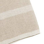 Laundered Linen Natural/White Towels 20x30