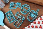 Lethal Company Cookie Cutters - Company Boombox, Company Horn, Company Mask, Walkie-Talkie, Zap Gun - Employee Quotas Lethal Cookies