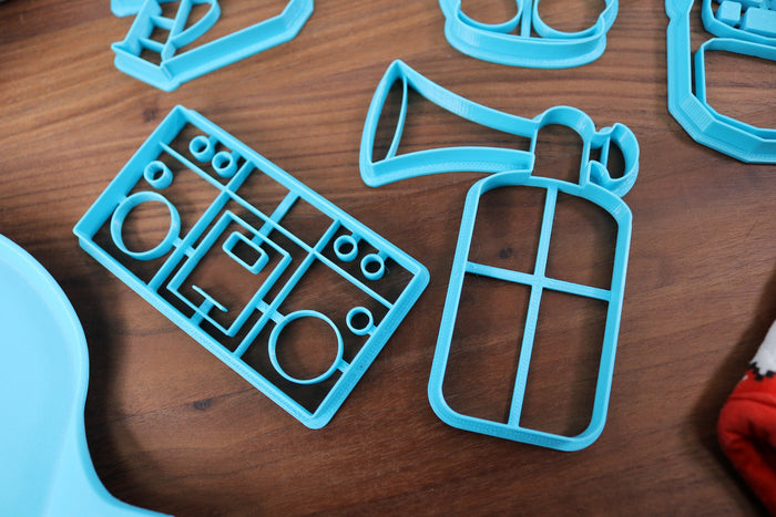 Lethal Company Cookie Cutters - Company Boombox, Company Horn, Company Mask, Walkie-Talkie, Zap Gun - Employee Quotas Lethal Cookies