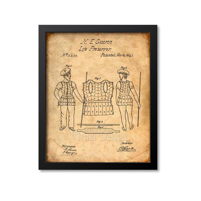 Life Preserver Patent Print