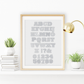Louise Blackwork Font Blackwork Font by Peppermint Purple