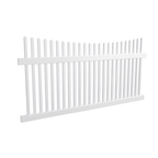 Oxworks Melville PVC Picket Panel Kit - UV Stabilised PVC - 1200mm Panel Height - - Image 1