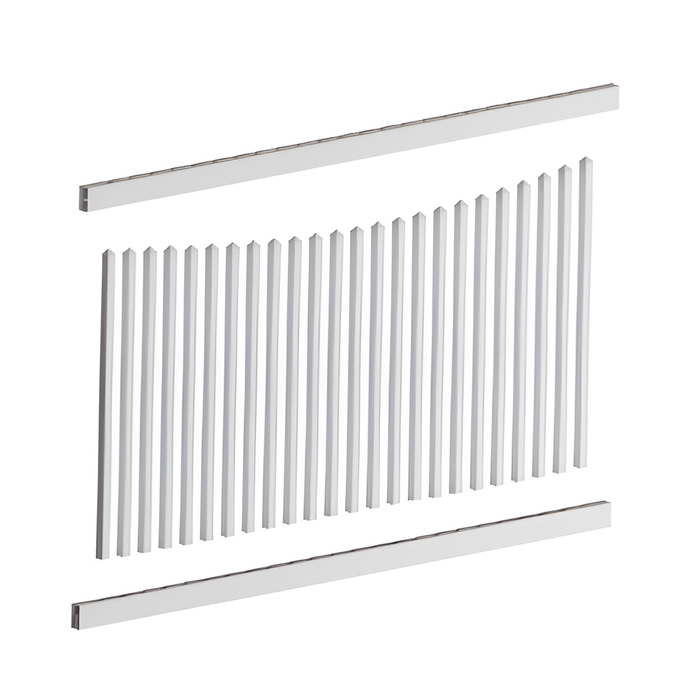 Oxworks Melville PVC Picket Panel Kit - UV Stabilised PVC - 1200mm Panel Height - - Image 3